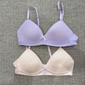 Tahari Elegant Lavender and Pink Bra Set